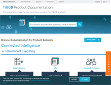 Tablet Screenshot of docs.tibco.com